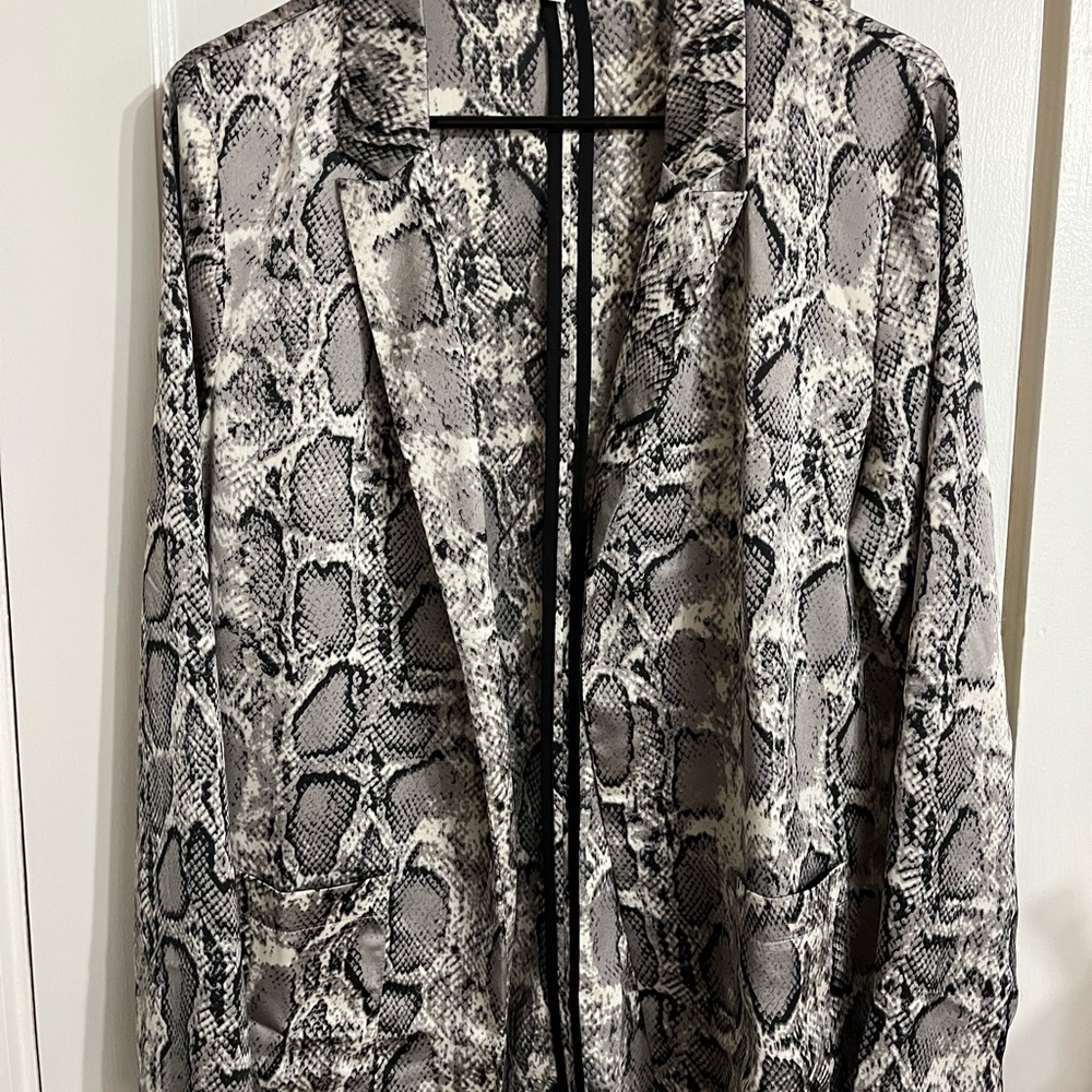 Snakeskin Print Blazer